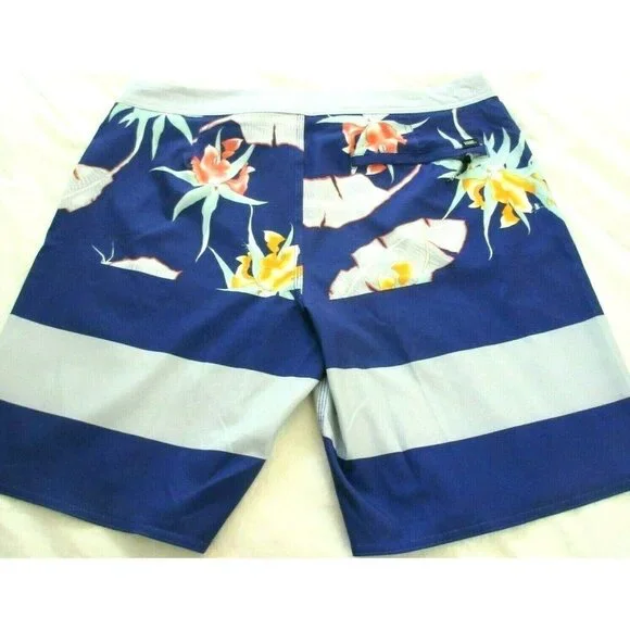 Vans Men's Era 4 Way Stretch Board shorts Purple Grey Floral Print NWT Free Ship - Picture 5 of 6